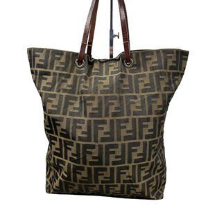 Fendi Monogram Tote Bag Canvas Shopper